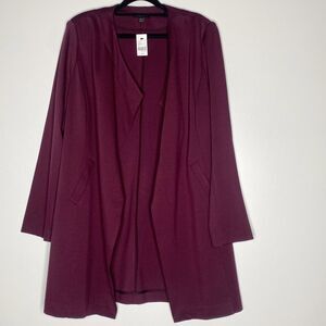 New Lane Bryant Open Front Cardigan Blazer Jacket Women's Size 10/12